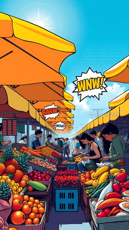 市场里的热闹与喧嚣