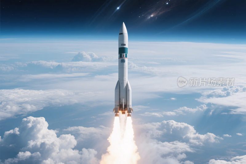 火箭发射升空图