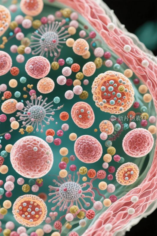 微生物细胞微观图