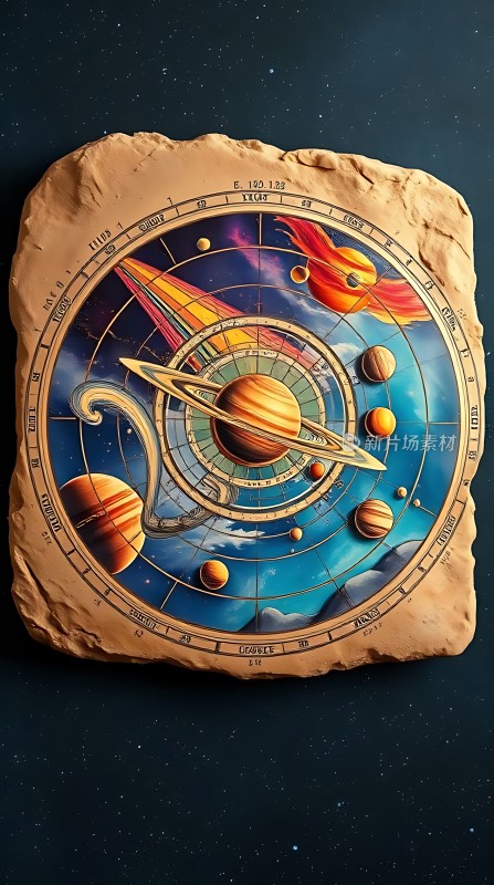 太阳系行星石雕图