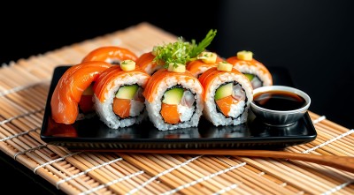 三文鱼寿司拼盘 三文鱼寿司拼盘