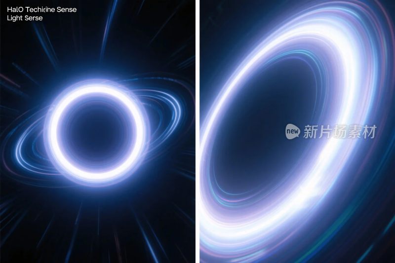 科幻环形光效图案