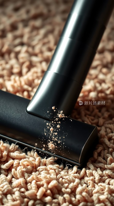 吸尘器清洁地毯灰尘四散
