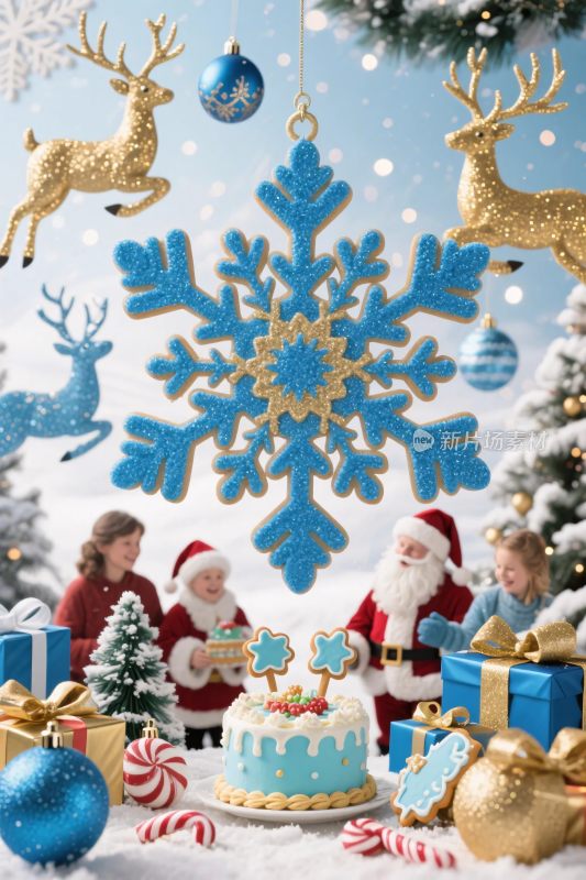 圣诞主题卡通插画