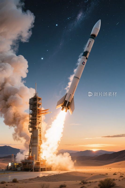 火箭发射航天场景