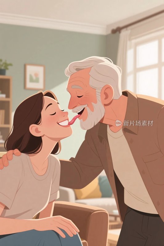 温馨家庭互动场景