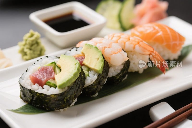 日式寿司美食展示
