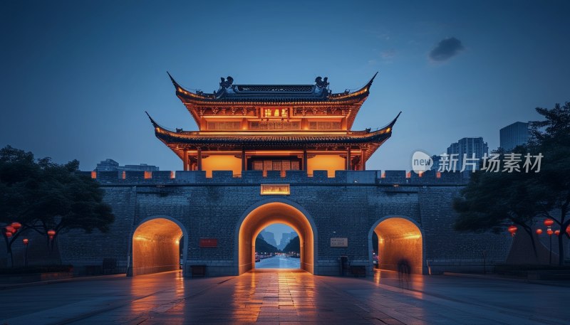 南京仪凤门夜景