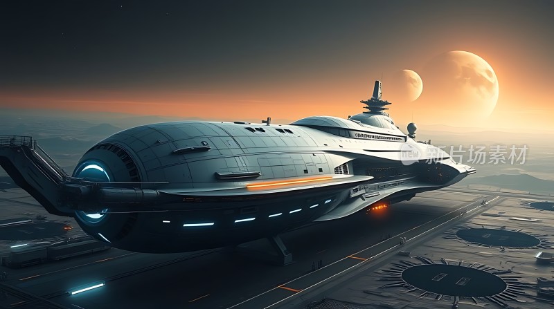 星际飞船启航探索未知宇宙