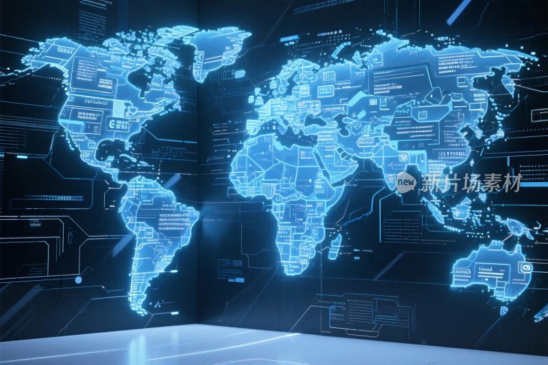 数字化世界地图界面