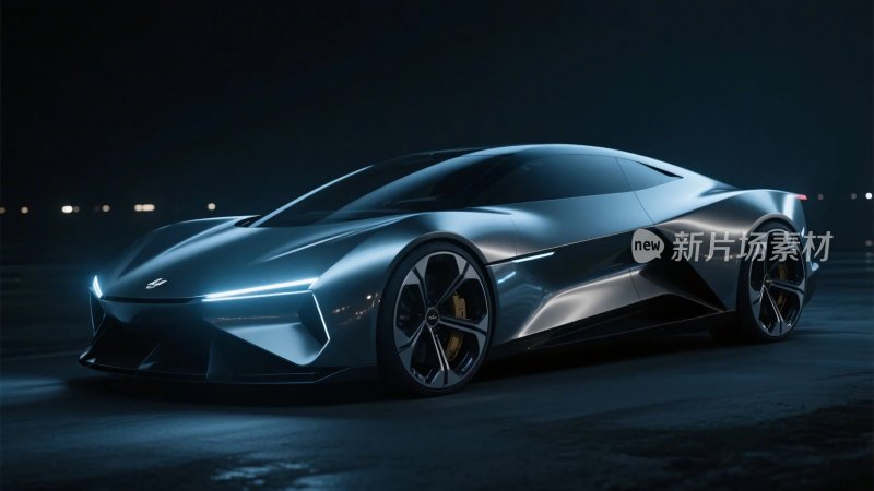未来概念流线型跑车