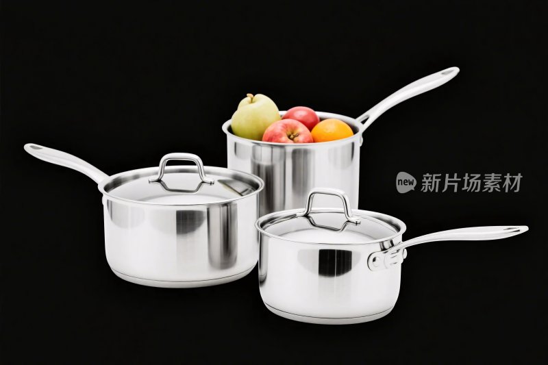 厨房不锈钢锅具展示