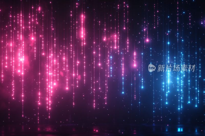 炫彩闪烁的霓虹光线背景