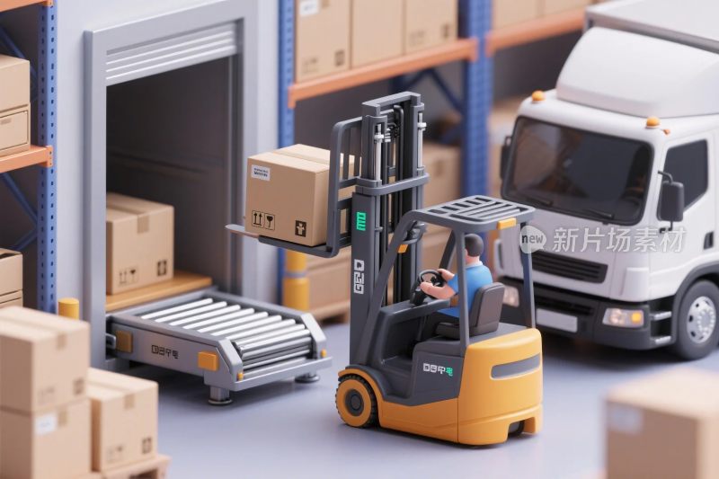 仓库叉车运输场景