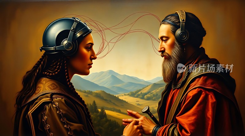 未来与过去科技与传统交织