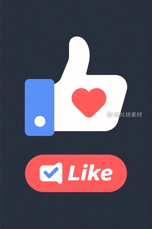 点赞手势爱心按钮