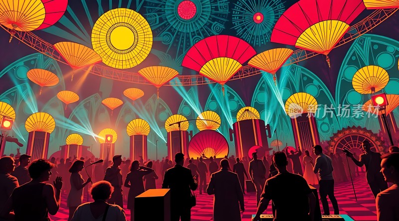 夜色狂欢节光影与音乐的盛宴