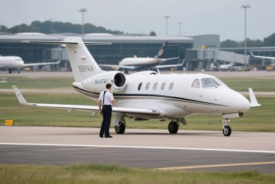 机场小型飞机停放场景 机场小型飞机停放场景