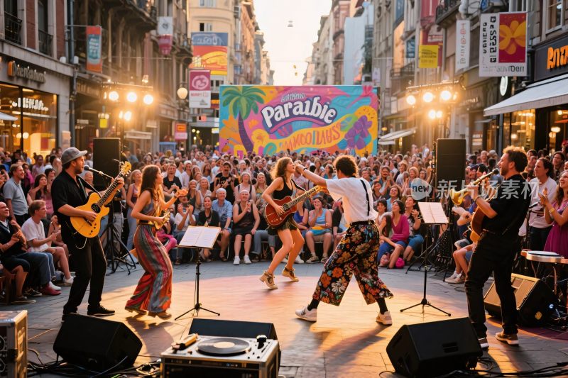 街头音乐现场演出