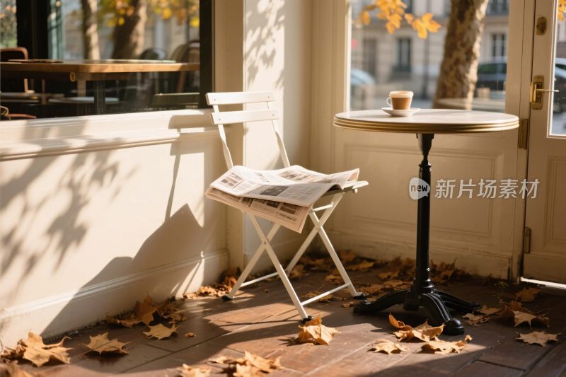 咖啡馆窗边休闲角落