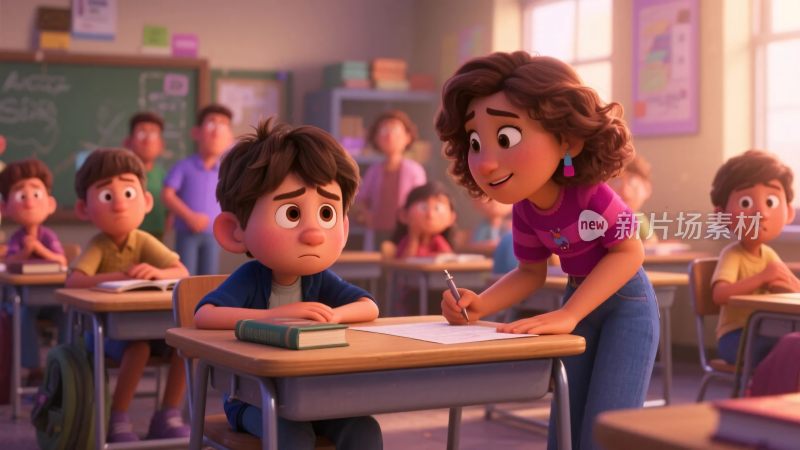 教室动画课堂互动