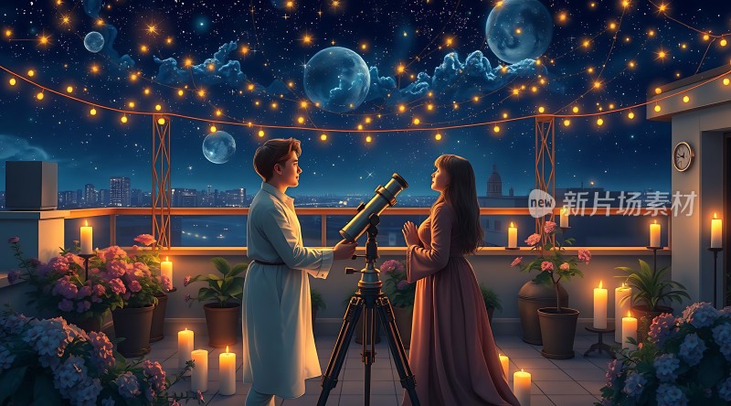 浪漫星空下的观测之旅