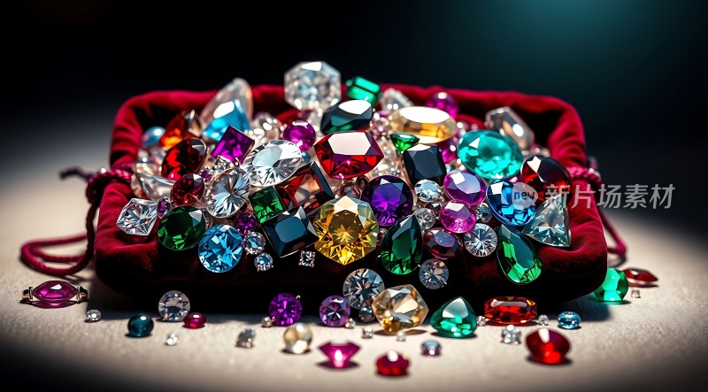五彩缤纷宝石闪耀夺目