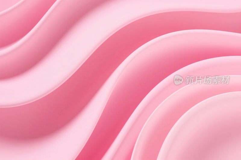 粉色波浪曲线背景
