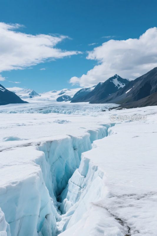 冰川雪山自然风光