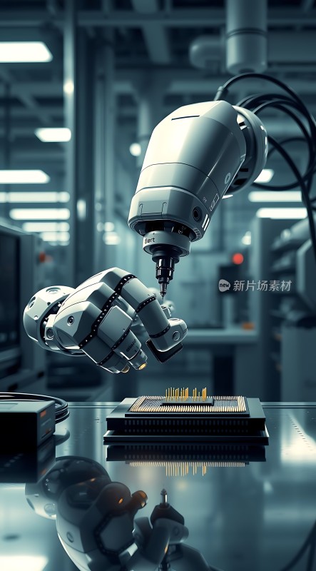 智能机器人精准操作芯片生产