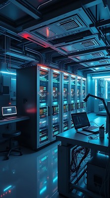 科技感数据中心未来网络中心