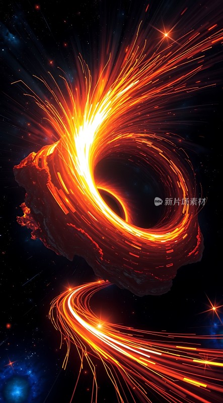 宇宙奇观黑洞与星际尘埃