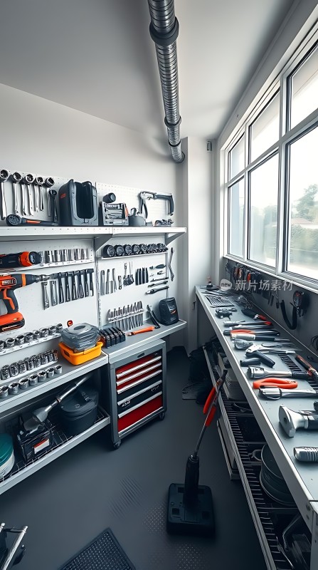 工具天堂整洁有序的工作空间