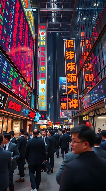 金融街夜色繁华与忙碌交织的都市风景