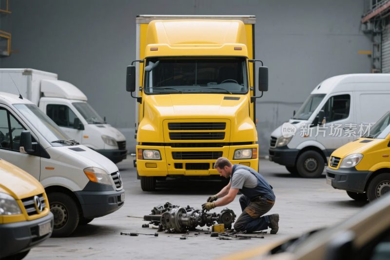 货车维修场景