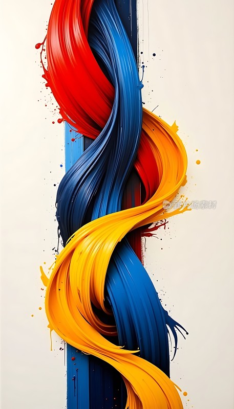 色彩交织的艺术画卷