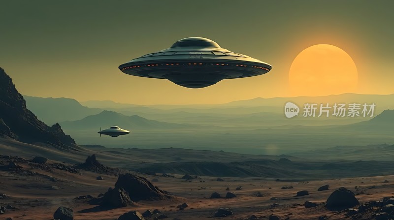 外星飞船探索未知星球