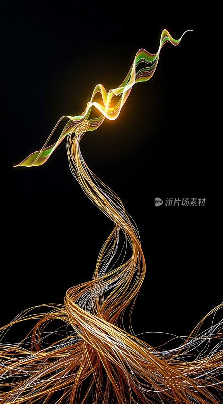 光之舞色彩交织的艺术旋律