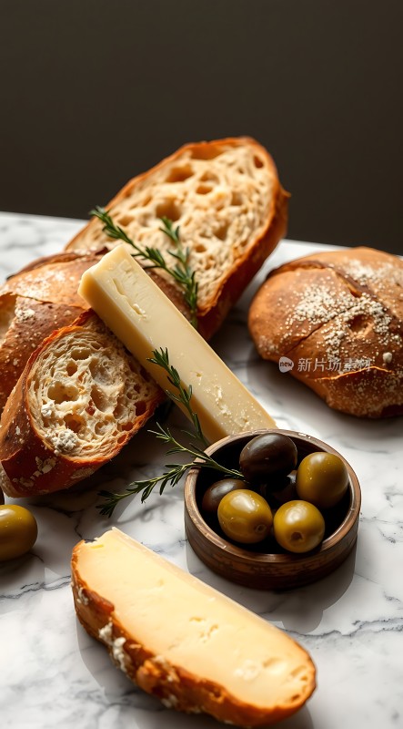 法式奶酪面包橄榄拼盘