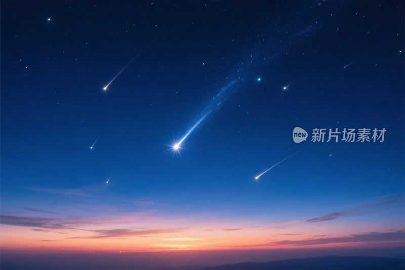 星空流星美景图