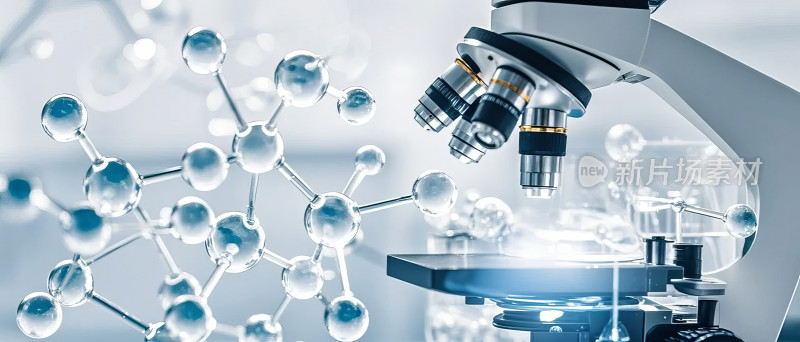 医疗科技实验室显微镜研究图