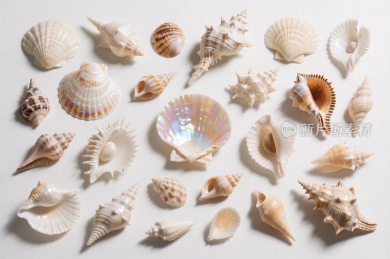贝壳与海螺集合图