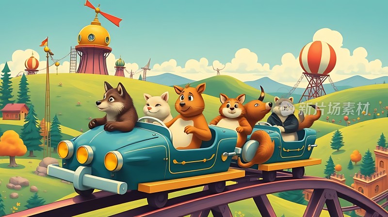 卡通动物乐园欢乐之旅