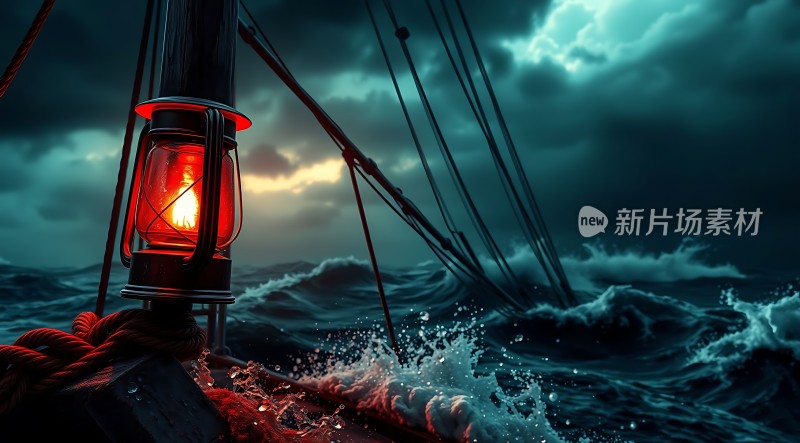 风暴中的灯塔之光
