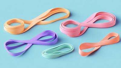 多彩弹力带静物图 多彩弹力带静物图