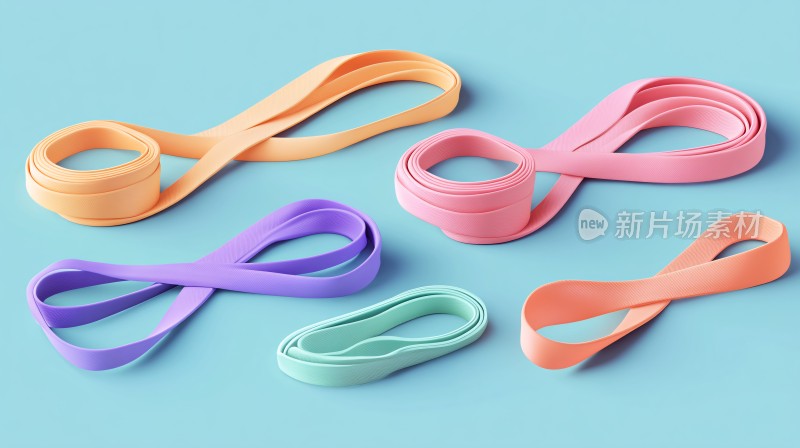 多彩弹力带静物图