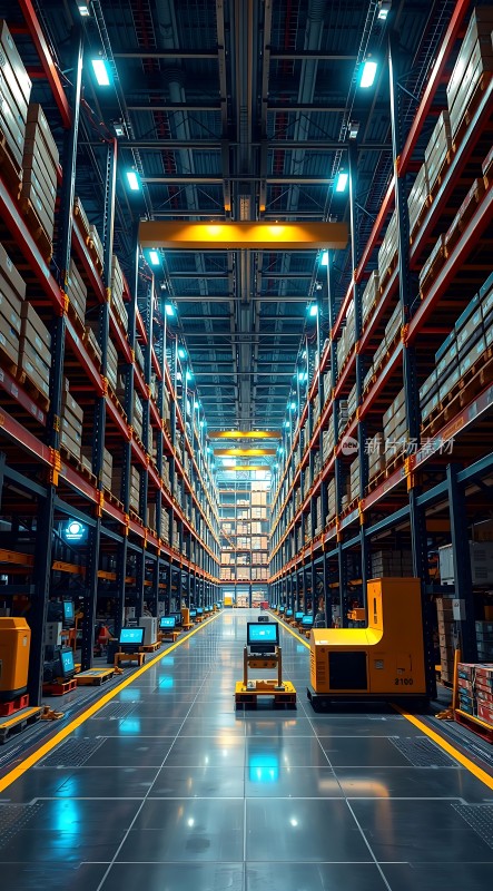 智能仓储机器人搬运货物