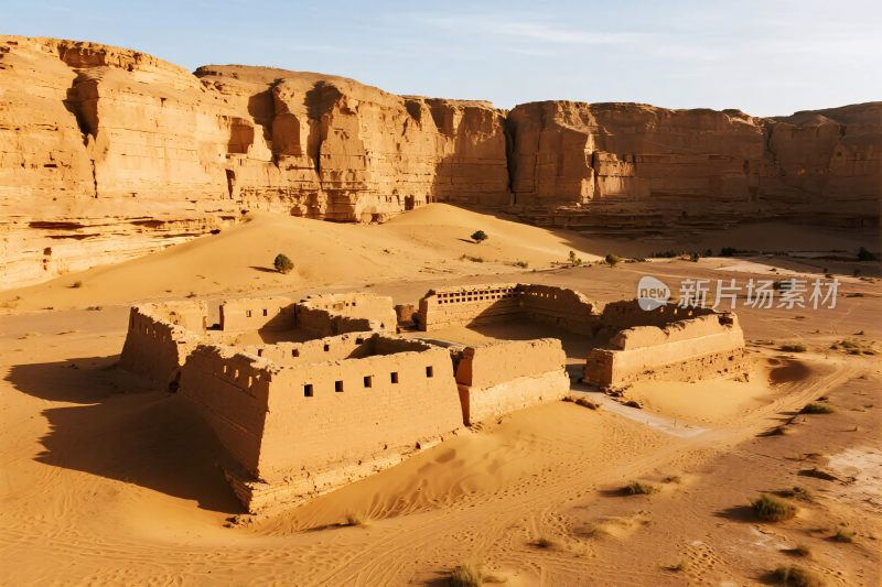 沙漠古遗迹建筑景观