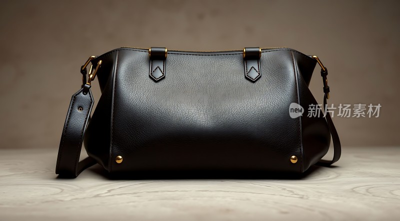 黑色皮包简约时尚质感十足