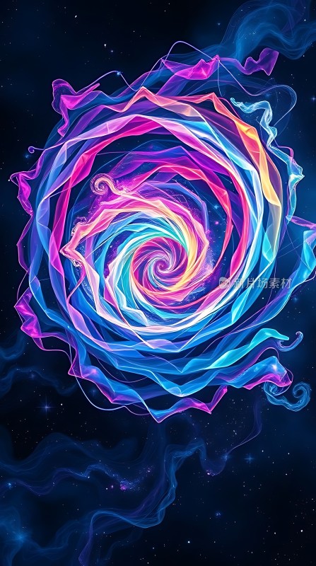 彩色漩涡星云